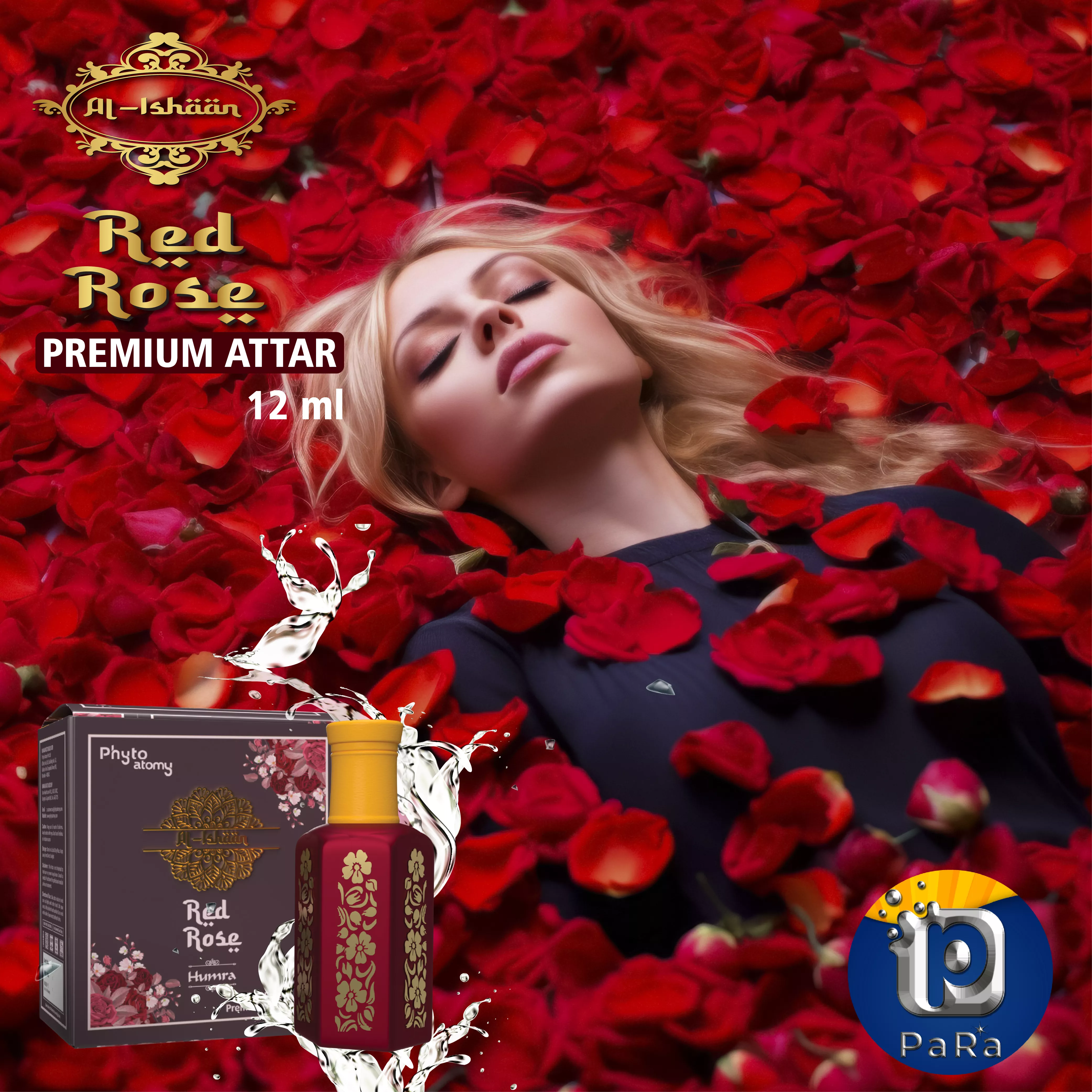 Al Ishan Red Rose Attar (12ml)